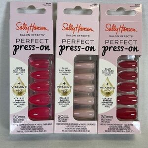 Sally Hansen Salon Effects Perfect Press On Nails - Set of 3 Variety Colors